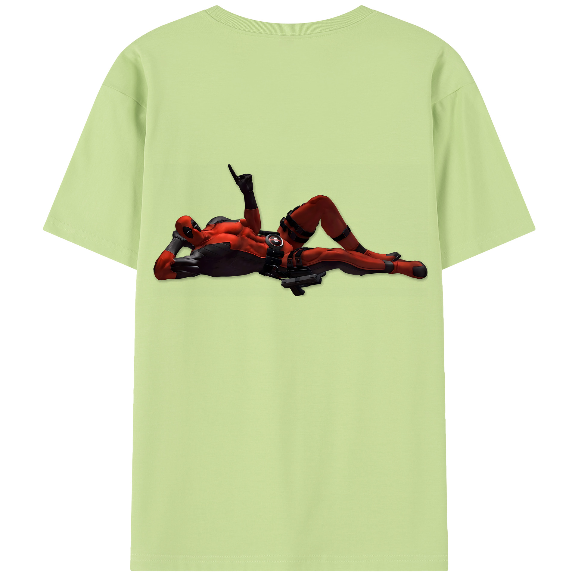 （画像用） Deadpool デッドプール 綿100％半袖Tシャツ（背面プリント）
